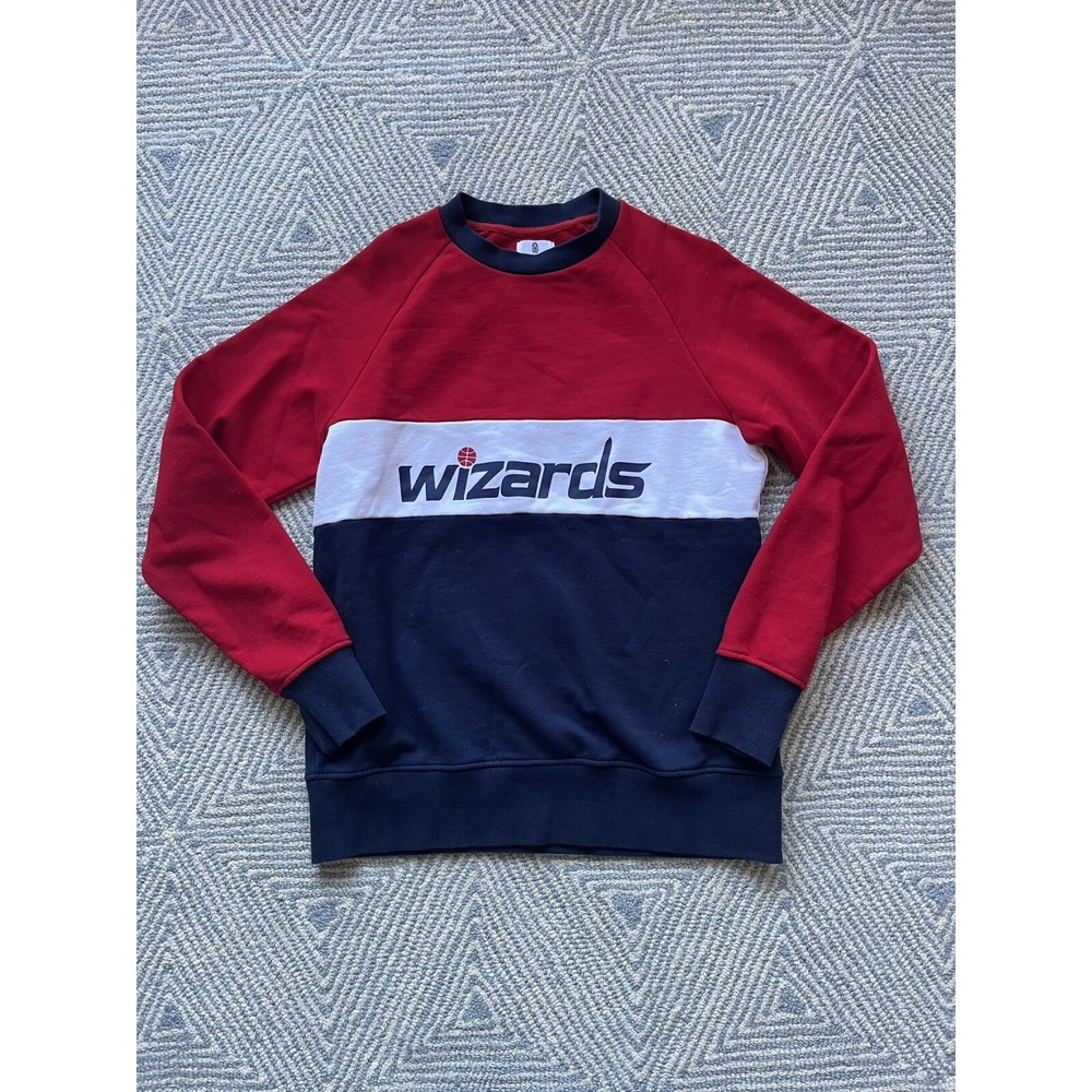 Hillflint Washington Wizards Colorblock Crewneck Sweatshirt - Red/Blue/White - M